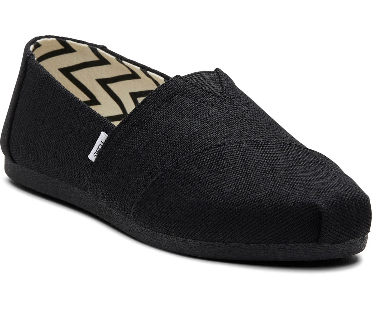 W's Classic Alpargata Canvas Heritage Canvas Redesign - Black